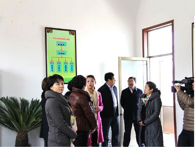 省妇联领导到合作社参观指导