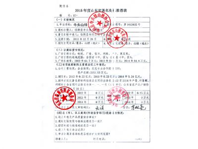 推荐表